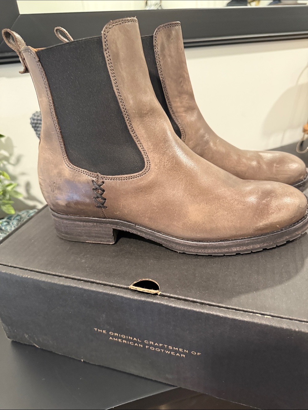 Frye Brown Leather Chukka Chelsea Boots - Women